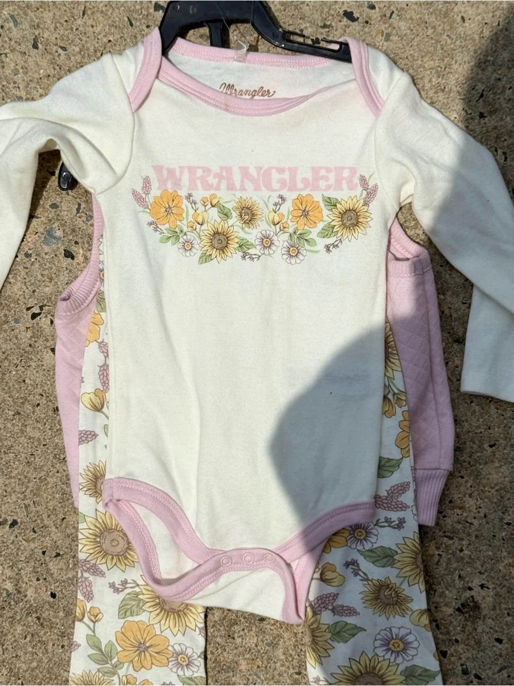 NWT Wrangler Light Pink Quilted Baby Vest